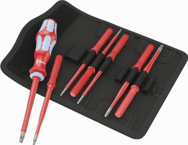 Wera Kraftform Kompakt VDE Rostfritt 8 extra slim 1 Skruvmejseluppsättning 8 stycken TORX