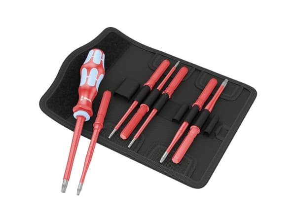 Wera Kraftform Kompakt VDE Rostfritt 8 extra slim 1 Skruvmejseluppsättning 8 stycken TORX