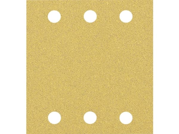 Bosch Tillbehör 2608901668 #####Slippapper för svängande slipmaskiner Kornstorlek 60, 120, 180 (L x B) 107 mm x 115 mm 10 st
