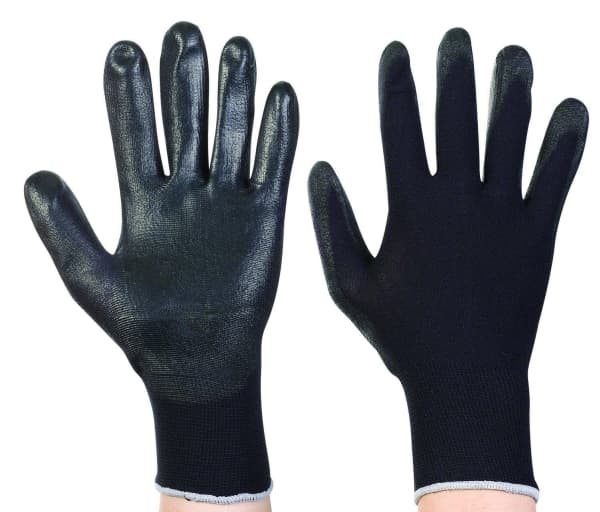 Black Polyest Pu Glovesxl Okko 12 Pairs