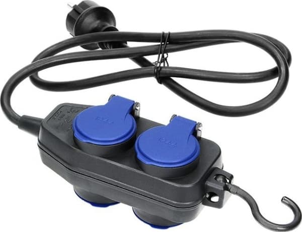 Orno ORNO PRE-ARRANGEMENT 4x SOCKET CABLE 10m IP44 Rubber 3x1.5mm2 OR-AE-13160-10M