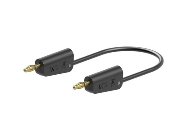 Stäubli 64.1037-15021 // LK-4A-S25 Prøveledning 150 cm Sort 1 stk