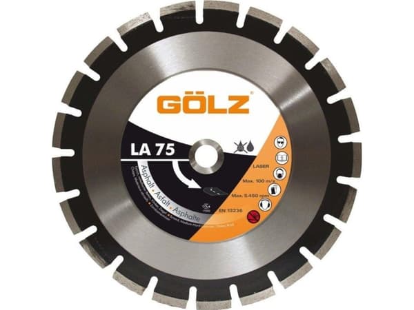 Deimantinis levy asfaltti GOLZ LA75 350x25.4mm