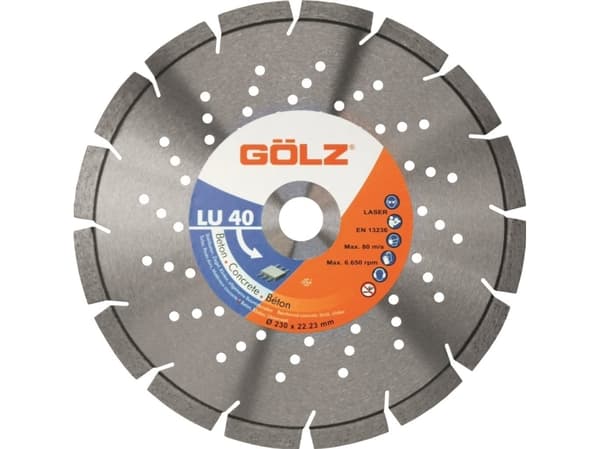 Sourcing Diamond disc for concrete GOLZ LU40 230x22.2mm