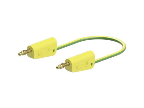 Stäubli LK-4A-F25 Testledning [ - ] 50 cm Gul, Grön 1 st