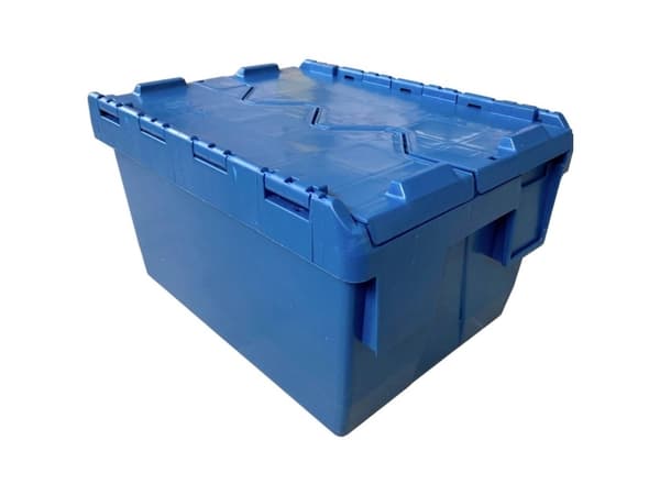 VISO DSW4321 Klapdæksel-kasse (B x H x T) 400 x 200 x 300 mm Blå 1 stk