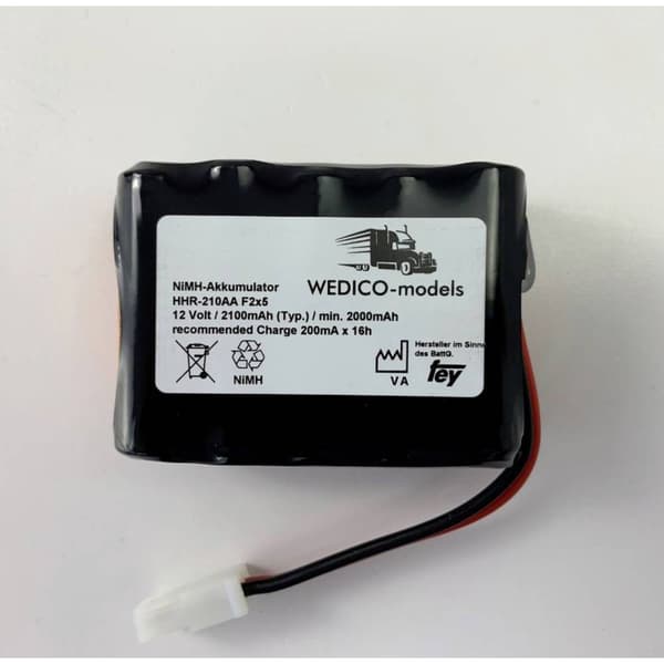 WEDICO-models RC Batteripack (NiMh) 12 V 2100 mAh AMP