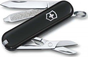 Victorinox 0.6223.3G, Låsning af knivblad, Kniv med flere værktøjer, Dråbepunkt, Syntetisk ABS, SORT, 7 værktøjer