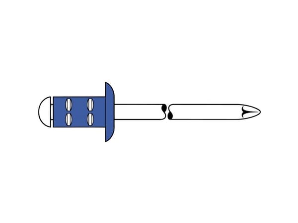Gesipa 1464883 Blindnitter (Ø x L) 4 mm x 13 mm Stål Stål 50 stk