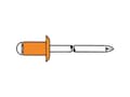 Miniatyrbilde 2 av 3: Gesipa 1433664 Blindnitter (Ø x L) 4 mm x 12 mm Bronze Kobber 50 stk