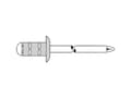 Miniatyrbilde 4 av 5: Gesipa 4007081700016 Åben blindnitte (Ø x L) 3.2 mm x 8 mm 3.2 mm Stål Aluminium Aluminium PolyGrip® 1000 stk