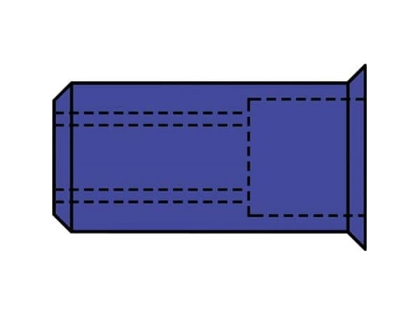 Gesipa 1433712 Blindnittemøtrik (Ø x L) 7 mm x 12.5 mm M5 Stål 500 stk