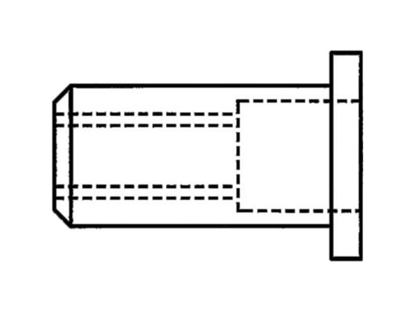 Blindnietmuttern GESIPA M5 7x13,5 mm Alu