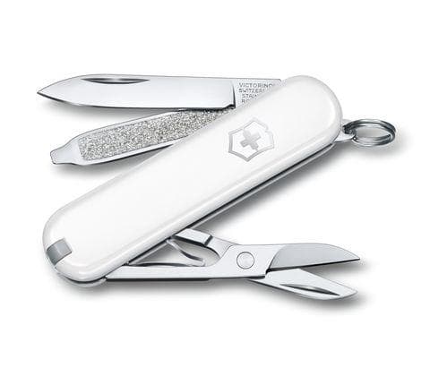 Victorinox 0.6223.7G, Fällkniv med låsblad, Kniv med flera verktyg, Drop point, ABS synthetics, Vit, 7 verktyg