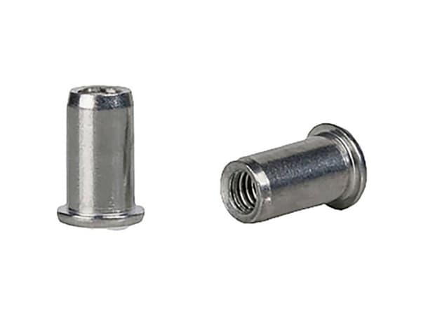 Gesipa 1433713 Blindnittemøtrik (Ø x L) 9 mm x 15.5 mm M6 Stål Blindnietmutter St M6x9x15,5 Kleinkopf KS 0,25-3,5mm 250 stk