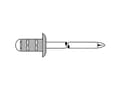 Miniatyrbilde 2 av 2: Gesipa 1464833 Blindnitter (Ø x L) 4.8 mm x 10 mm Rustfrit stål Aluminium 50 stk