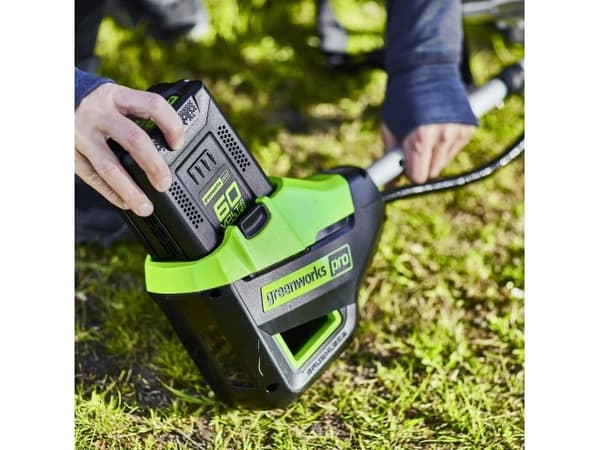 Greenworks GD60BCB, Siimatrimmeri, 40 cm, Nailonsiima, U-tyyppinen kahva, 2 mm, Musta, Vihreä, Hopea