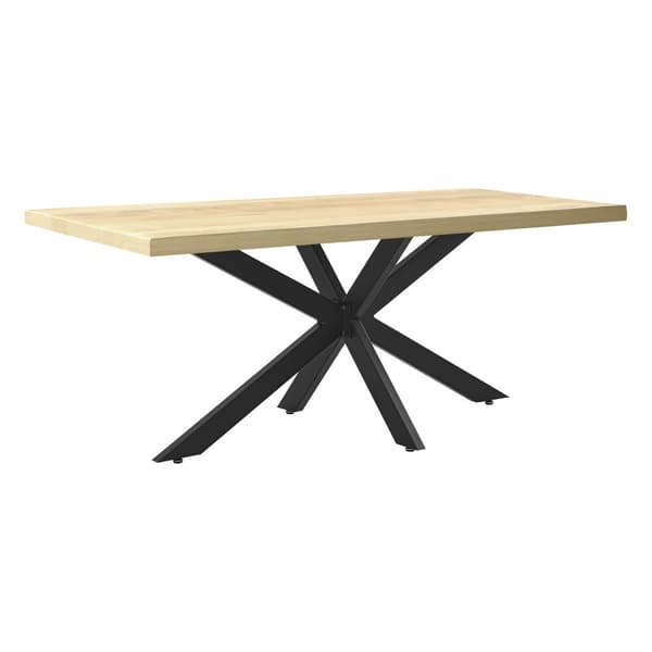 Bordsben Oberau stjärnformad 98x58x43 cm stål svart [en.casa]