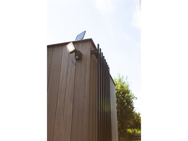 Lutec SUNSHINE 6925604345 Solcelle-udendørs vægbelysning med bevægelsessensor 11.00 W Naturlig hvid Antracit