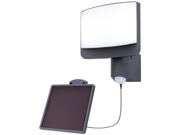 Lutec SUNSHINE 6925604345 Solcelle-udendørs vægbelysning med bevægelsessensor 11.00 W Naturlig hvid Antracit