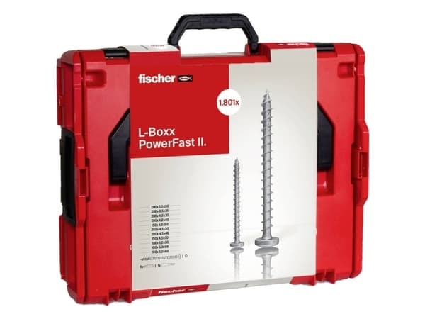 Fischer 568480 PowerFast II PH L-Boxx 102 Tallerkenskruer Indvendig multitand Stål Galvaniseret 1 stk