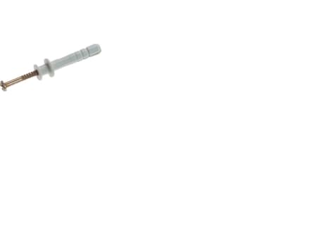 Sømplus med flange 6x35mm bordiameter Ø6mm specielt til kabelholder - (100 stk.)