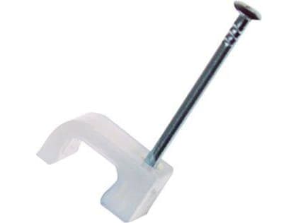 Clips oval TC3x5 natursøm 20mm - (100 stk.)