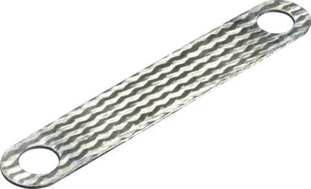 Fortinnet jordfletningsbånd 120A, 150 mm, 16 mm², Ø6,5 mm, MBJ16