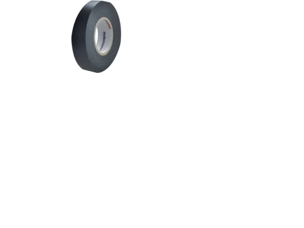 Tape PVC vinyl sort 0,20x19 mm 20 m til isolation af kabler og ledninger
