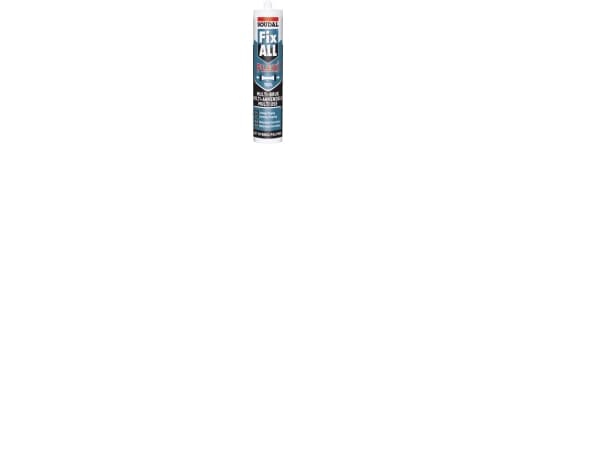 Sealant Fix All Flexi brown 290 ml patron, högkvalitativt 1-komponents tätningsmedel, hög vidhäftning, innehåller svampmedel
