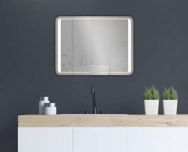 Csslr Plus LED-valopeili 800 x 600 x 30 mm integroidulla LED-valaistuksella 10,24W, IP20, energialuokka A, värilämpötila: 4000-4350K