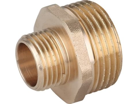 MÄSSINGSNIPPEL REDUCERINGSNIPPEL 3/8''''X1/2''''''