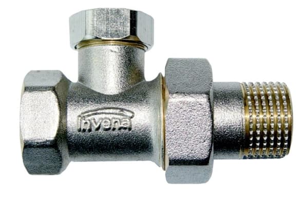 Invena Straight radiator valve with screw connection 1/2\ - CZ-51-P15"