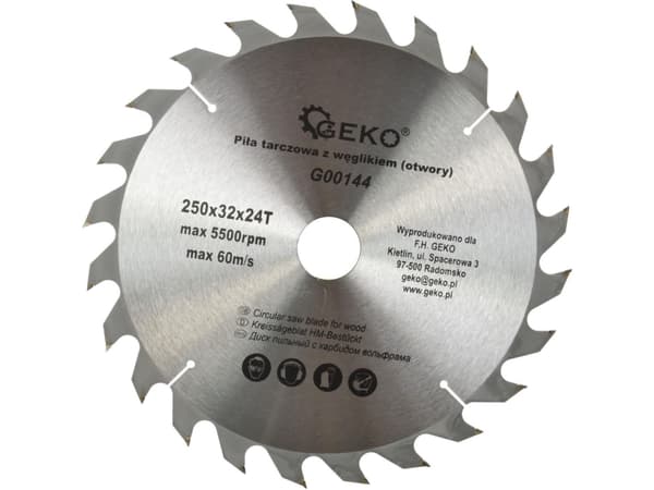 Geko träsåg 250x32mm 24 tänder - G00144