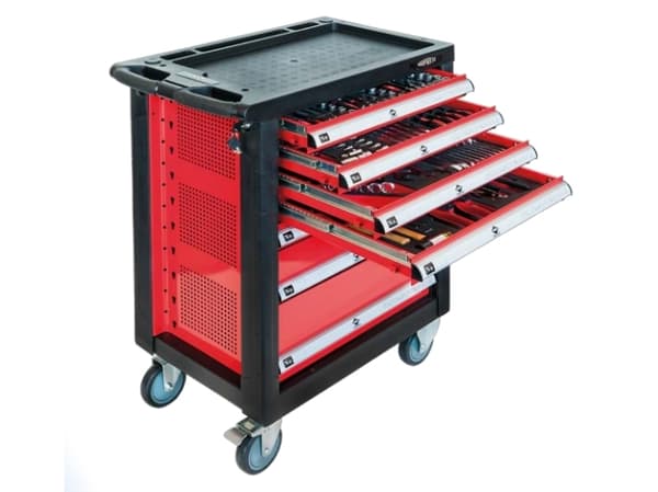 Verktygsvagn Airpress 7 lådor med verktyg 217st (79156)