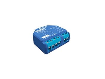 Shelly Plus 1 - Reläkontroll - trådlös - 802.11b/g/n, Bluetooth 4.2 - 2400 - 2495 MHz - blå