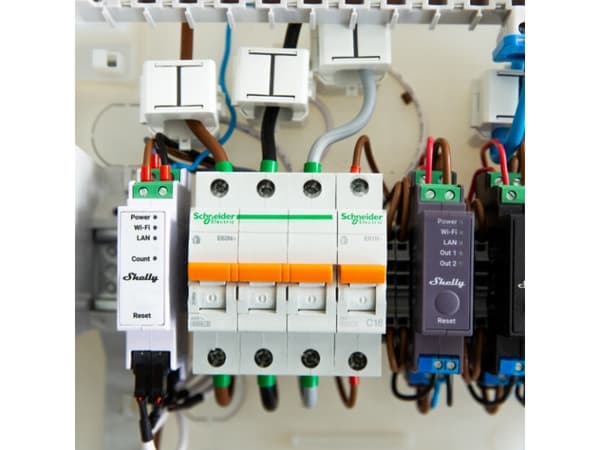 Shelly Pro 3EM - WiFi 3-faset energimåler, 120A