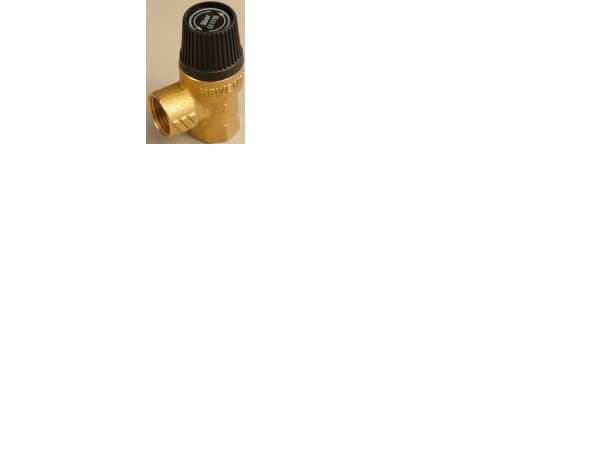 Csslr Plus sikkerhedsventil ½" x ½" 3,0B Type MSV- Tåler Glycol blanding op til 50%.