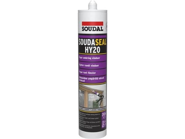 Soudaseal HY20 Malbar hybrid polymer fugemasse 290ml patron, lys grå