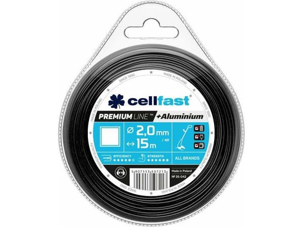 Cellfast ŻYŁKA TNĄCA PREMIUM 3,0mm / 55m KWADRAT - 35-049