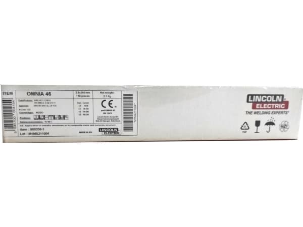 Lincoln Electric RUTILO ELEKTRODAS 2,5 mm 350 mm 2,1 kg OMNIA 46 LINCOLN ELECTRIC