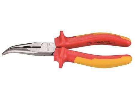 Spetsig stav med böjd spets 200mm 1000V LAUS. För arbete på arbetsstycken med upp till 1000V, IEC 60900 och VDE-godkänd