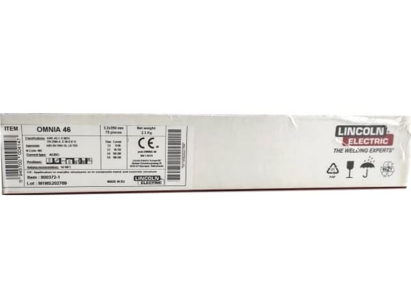 Lincoln Electric ELEKTRODA RUTYLOWA 3,2mm 350mm 2,3kg. OMNIA 46 LINCOLN ELECTRIC