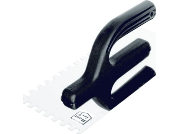 EPM stainless steel notched trowel 270x130mm tooth 6x6 (E-323-0272)