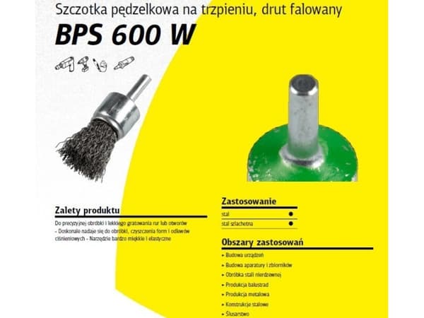Klingspor K.BØRSTE BØRSTE 12mm BPS600W BØLGETråd