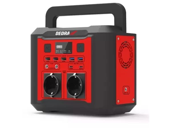 DEDRA DEZS0300, Litiumioni (Li-Ion), 20000 mAh, DC, 296 Wh, 500 W, 300 W Röd, Svart