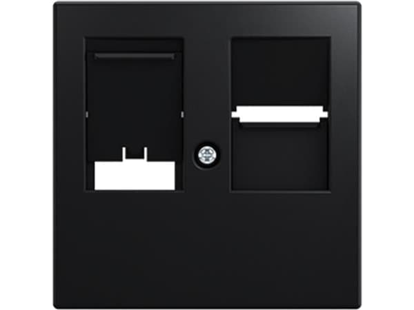 ABB-basic55 Datapistorasian kansi, mattamusta, 1 moduuli