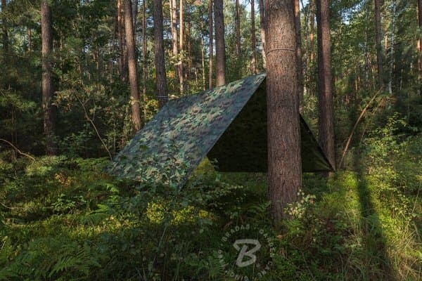 Tarpaulin Bradas CAMOforest camouflage presenning 10 x 12m 90g.