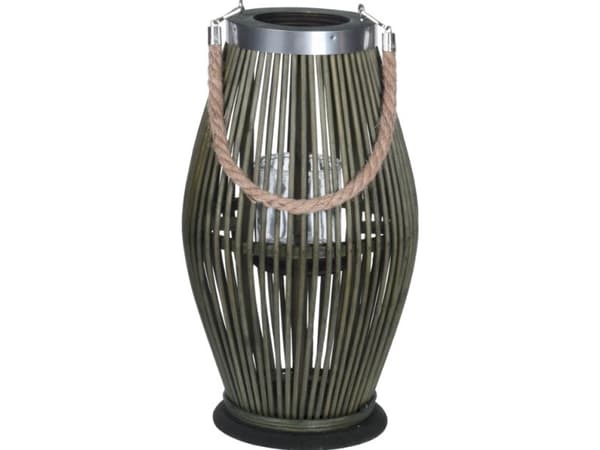 KMTP Bambuslykt 21x38 cm med glassinnsats, grønn