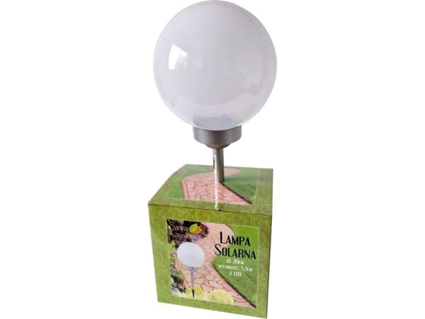 Saska Garden Solar Garden Lamp Milky Globe dia. 20cm 4LED